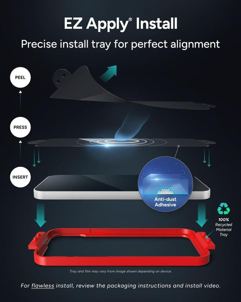 ZAGG Glass Screen Protectors for Apple Iphone Series - Strongest Protection, EZ Install, Scratch Resistant, Smooth, Crystal Clear, and Full Coverage.