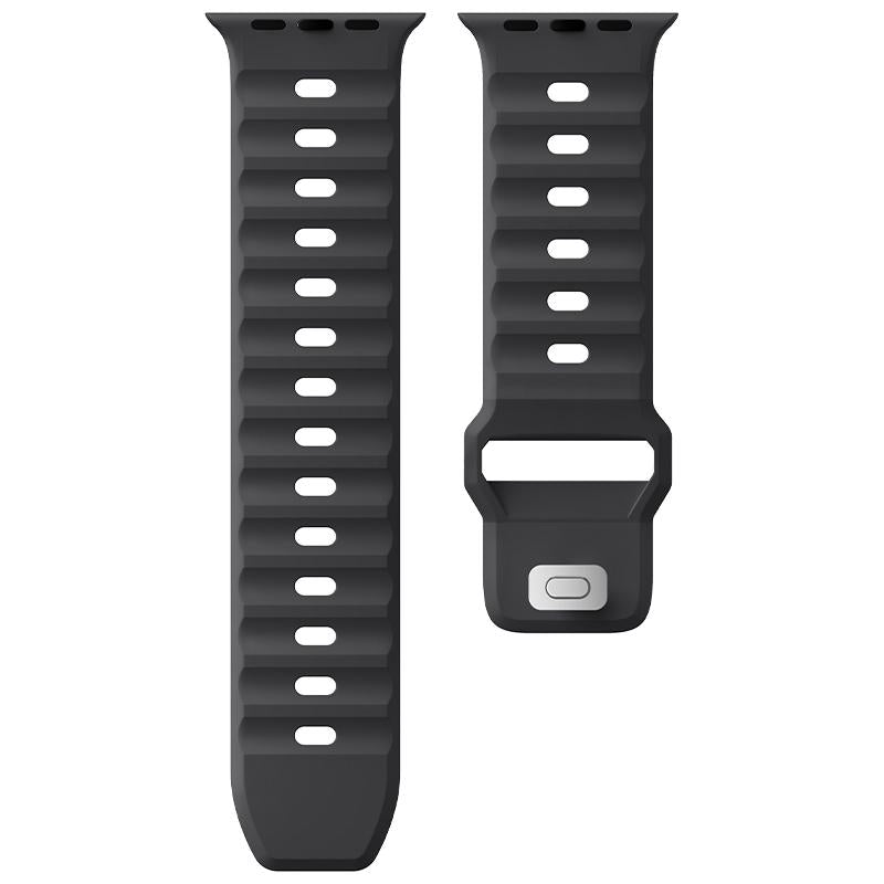 Suitisbest Rubber Strap Compatible for Apple Watch Ultra 2 49Mm 46Mm 45Mm 44Mm 42Mm for Men, Silicone Sport Band for Iwatch Series 10 9 8 7 6 5 4 SE