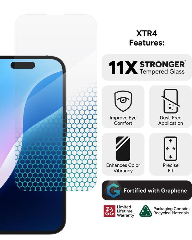 ZAGG Glass Screen Protectors for Apple Iphone Series - Strongest Protection, EZ Install, Scratch Resistant, Smooth, Crystal Clear, and Full Coverage.