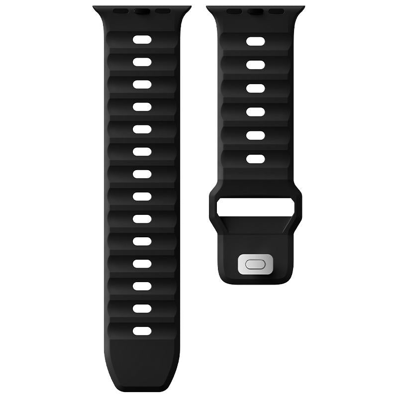 Suitisbest Rubber Strap Compatible for Apple Watch Ultra 2 49Mm 46Mm 45Mm 44Mm 42Mm for Men, Silicone Sport Band for Iwatch Series 10 9 8 7 6 5 4 SE