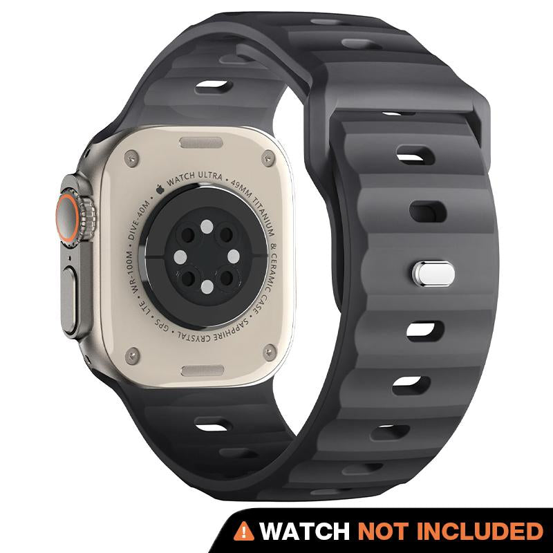 Suitisbest Rubber Strap Compatible for Apple Watch Ultra 2 49Mm 46Mm 45Mm 44Mm 42Mm for Men, Silicone Sport Band for Iwatch Series 10 9 8 7 6 5 4 SE