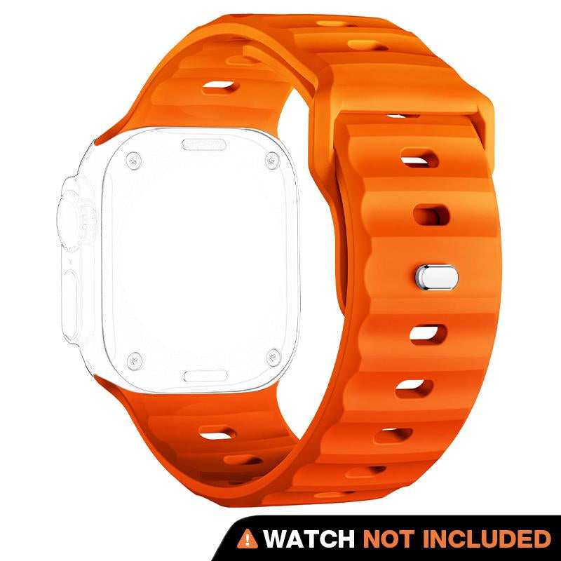 Suitisbest Rubber Strap Compatible for Apple Watch Ultra 2 49Mm 46Mm 45Mm 44Mm 42Mm for Men, Silicone Sport Band for Iwatch Series 10 9 8 7 6 5 4 SE